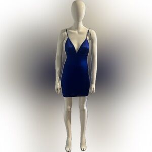 Fashion Nova Come and See Me Babe Mini Dress (Satin)